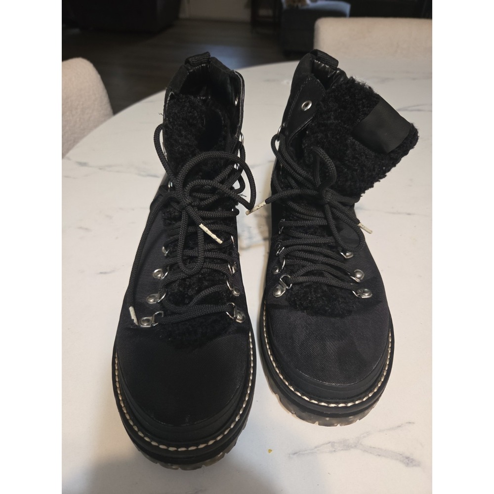 Cool Planet by Steve Madden Buni-F Black Combat Hiker Boots Women's Size 11M Lug